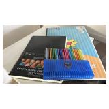 Canvas drawing paper& colored pencils