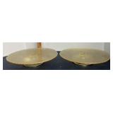 Glass cake stands