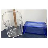 Ice bucket and tissue box holder
