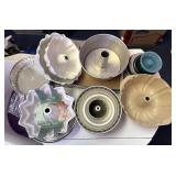 Assorted Bundt pans and more
