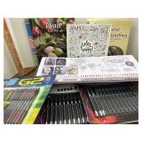 Ink pens coloring pencils and more