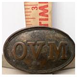 Civil War Ohio Volunteer Militia OVM Belt Buckle
