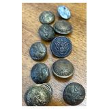 Civil war buttons
