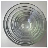 assorted size glass bowl lot