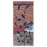 Metal yard art