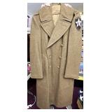 Wool army trench coat