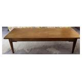 wooden coffee table