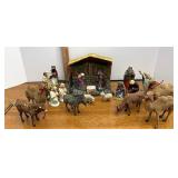 Nativity scene. Some are chipped and