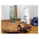 Jimmy crane baseball glove, Zanesville blue
