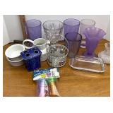 miscellaneous kitchen items, including 12 piece