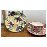 fioriware plates & saucer