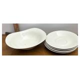 White glass set