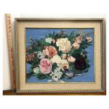 Floral oil painting