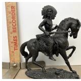 Metal Indian on horse