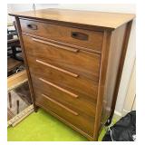 Mid century heritage five drawer chest of drawers