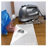 kitchenAid hand mixer with extra attachments