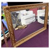 Gold framed mirror