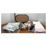 assorted kitchen items, including napkins, and