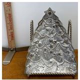 Silver plated Christmas tree tray