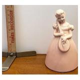 pink lady with instrument