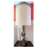 Mid century pottery lamp