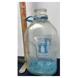 Lawsons dairy half gallon milk bottle
