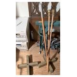 Flag poles with base
