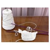 knitting needles with spool included
