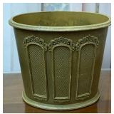 gold trash can