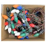 Box of Christmas lights