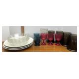 assorted cups and plates