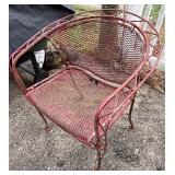Metal patio chair