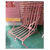 Metal patio chair