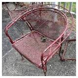 Metal patio chair