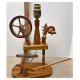 spinning wheel lamp
