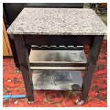 Marble top kitchen stand