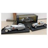 Die cast race cars