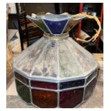 Hanging stained glass chandelier