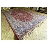 60" x 90" Persian rug mounted to hang