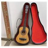 mini guitar model with case