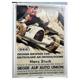 German Audi racing poster