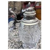 Cut glass stein