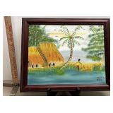 Palm tree painting