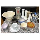 Vases tea pots and more