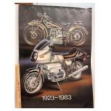 BMW motorcycle poster