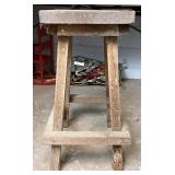 wooden work stool