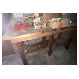 Workbench with contents