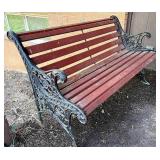 Wrought iron bench