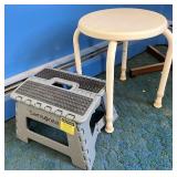 Shower seat, and step stool