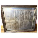 Framed Wales map